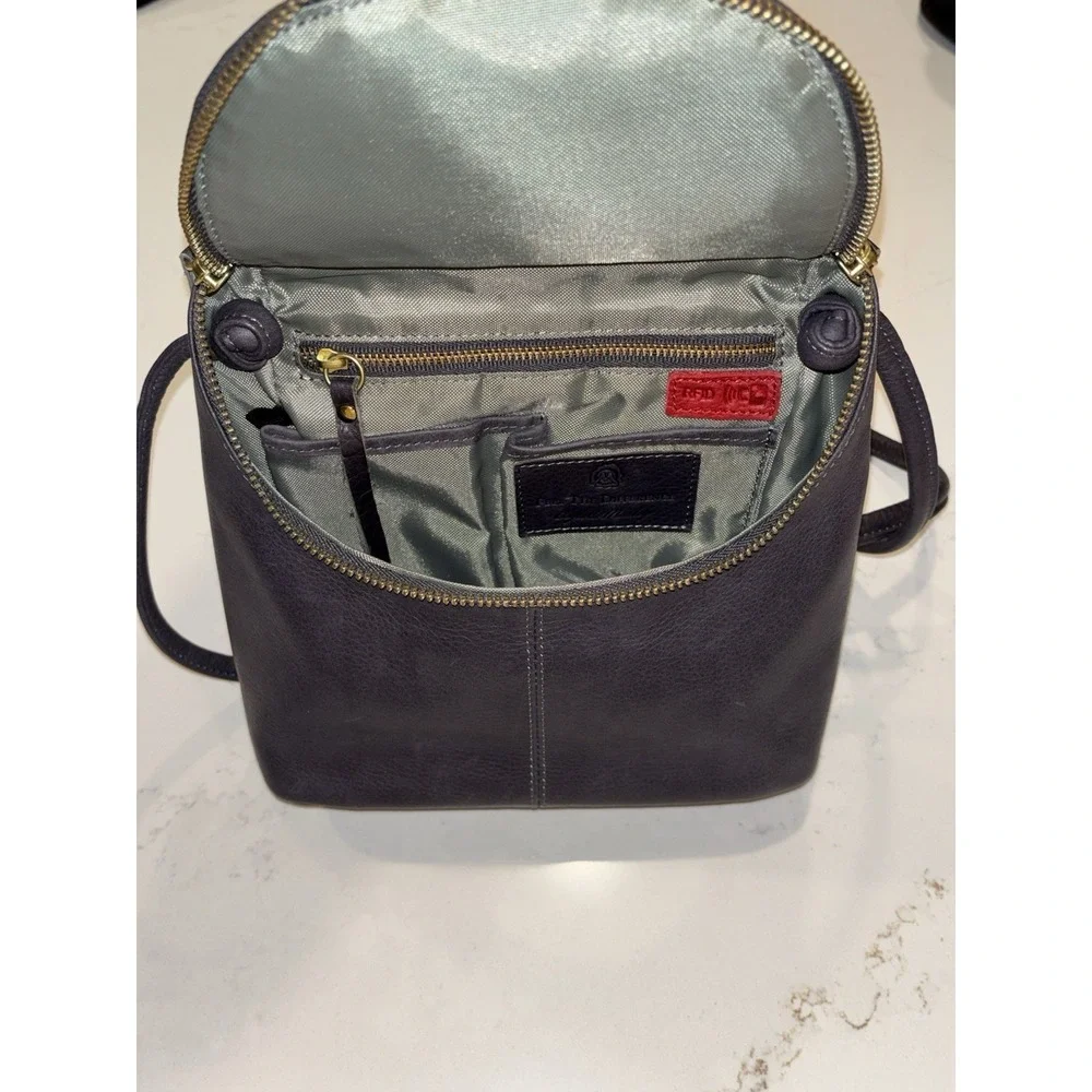 Osgoode Marley Emery Small Crossbody Leather RFID Storm Gray MSRP $175